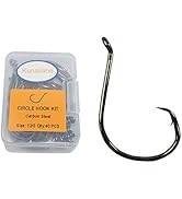 Circle Hooks Fishing Hooks Saltwater Offset Sport Octopus Catfish Hooks,1/0-12/0 Big Large Fish H...