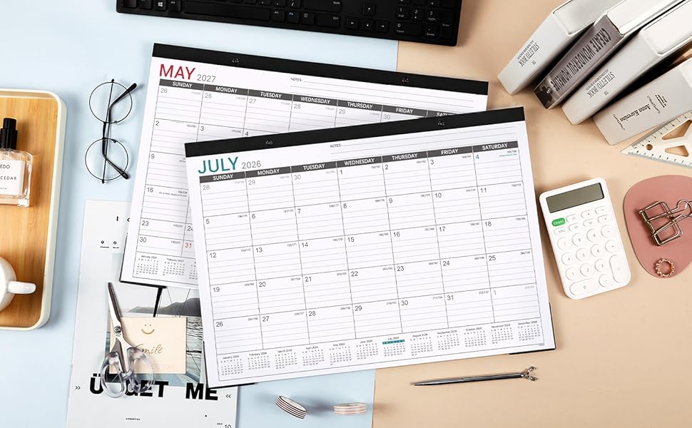2026-2027 desk calendar 2026-2027 monthly calendar 2026-2027 Desktop Calendar 2026-2027