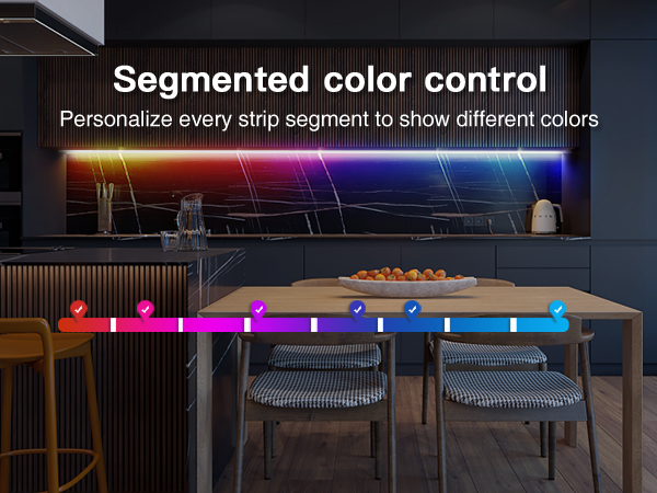 segmented color control