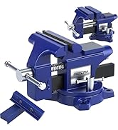 Heavy Duty Bench Vise 4.5 Inch: Table Clamp Woodworking Vice Press Drill Tools Workbench Wood Met...
