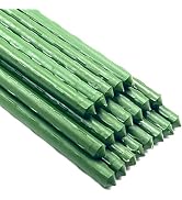 Garden Plant Stakes 48 Inch 4Ft Tomato Stakes, 20 Pack Steel Plant Stick Support for Growing Clim...