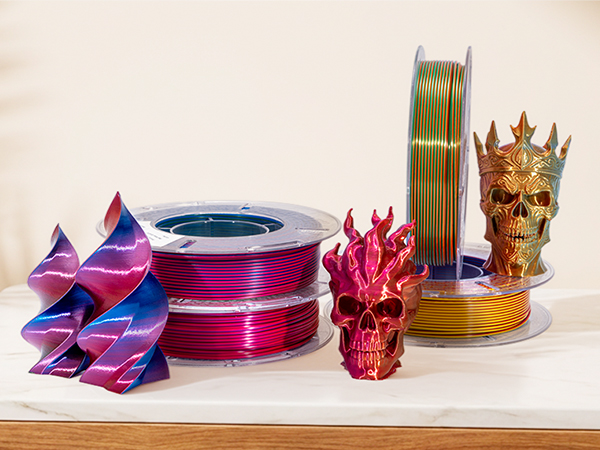 PLA Slik Tri-color Filament