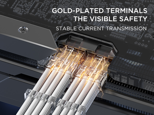 GOLD-PLATED TERMINALS THE VISIBLE SAFETY