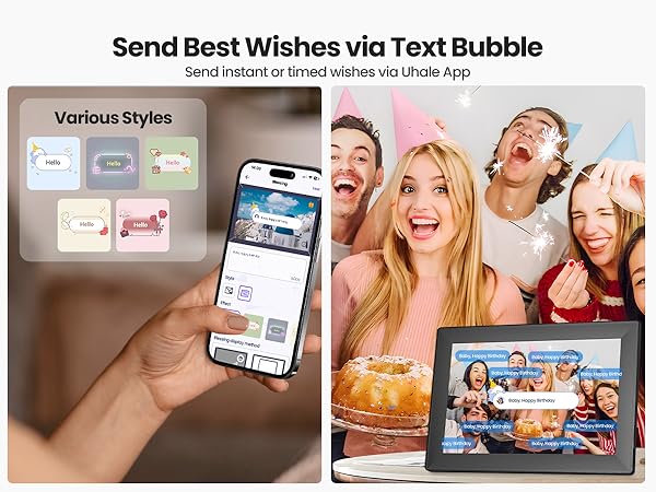 Digital picture frame wifi samrt Eletric photo frame Uhale 10.1 inch