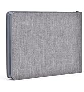 Asvine 24 Fountain Pen Case Gray Organizer Bag - Premium Waterproof Canvas Pen Display Holder, In...
