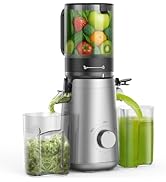 SMALLHOO Juicer Machines, 5.8" Wide Feed Chute Cold Press Juicer for Whole Vegetables &amp; Fruits, H...