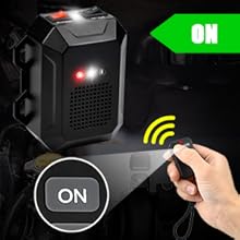 Ultrasonic Rodent Repellent for Car Engines 12V Under Hood Animal Repeller with Remote Control