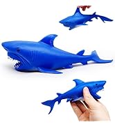 ZTATU Shark Toys, Squishy Fidget Toys Stress Balls for Adults (1PCS) Sand Filled Sea Animals Stre...