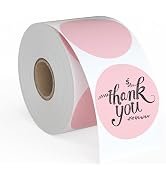 2" Circle Direct Thermal Labels, 750 Direct Thermal Labels, Self-Adhesive Address Shipping Therma...