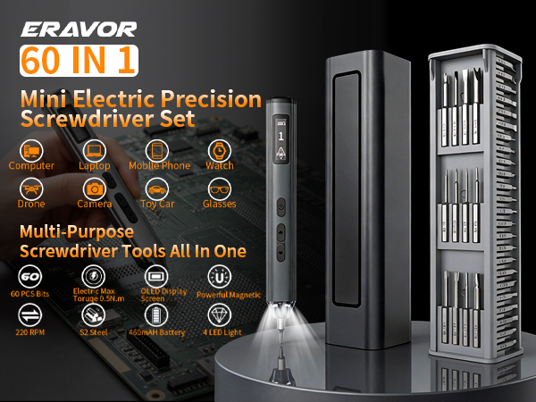 60 IN 1 Mini Electric Precision Screwdriver Set
