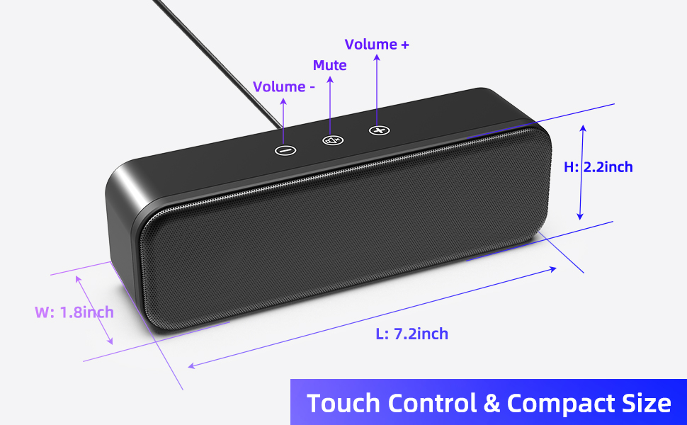 Upgraded with Touch Volume Control