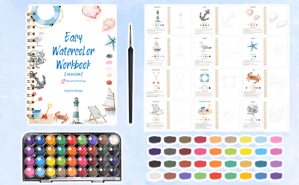 watercolor workbook for beginners