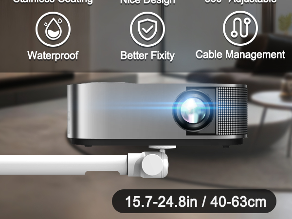 Long Projector Ceiling/Wall Mount