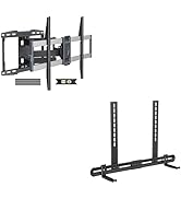 Weatherproof Outdoor TV Mount for 47-84 inch TV, Full Motion TV Wall Mount Hold TV up to 132lbs&amp;U...