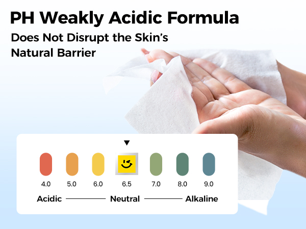 PH Weakly Acidic Formula Does Not Disrupt the Skin's Natural Barrier