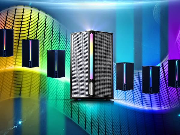 rgb lighting gaming speakers