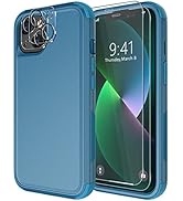 Diverbox for iPhone 13 Case [Shockproof] [Dropproof] [Tempered Glass Screen Protector + Camera Le...