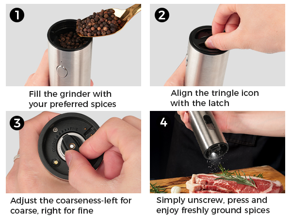 electric pepper and salt grinder salt &amp; pepper shaker sets salt dispenser electric salt grinder