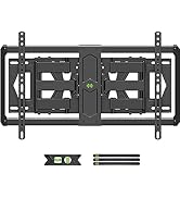USX Mount Ultra-Slim Full Motion TV Wall Mount for 37-90 inch Flat Screen/LED/4K TV, TV Mount Dua...