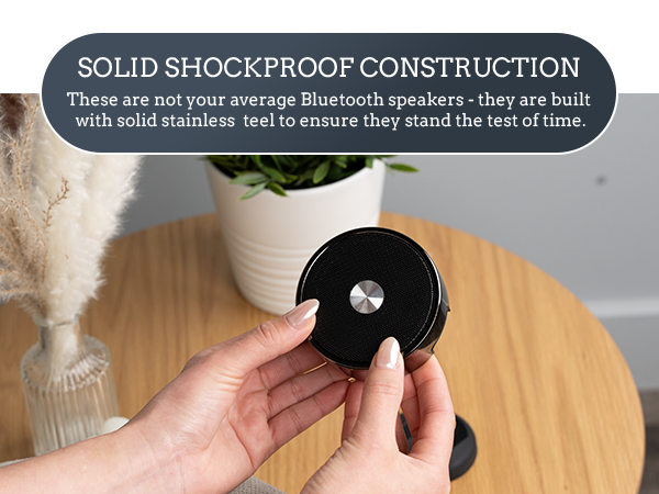 Bluetooth Speaker Set: Wireless Stereo Dual Pairing Portable Twin 