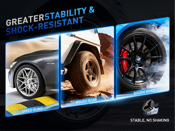 GREATERSTABILITY &amp;amp;SHOCK-RESISTANT