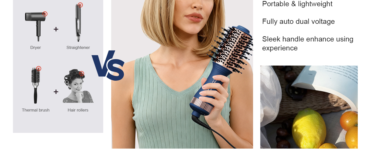 4-in-1 one step hair dryer brush