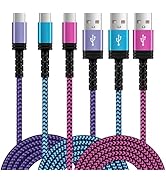 USB to USB C Cable 6FT/3Pack for iPhone 15/15 Pro/15 Pro Max/15 Plus,USB A to USB Type C Charging...