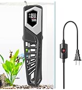 HITOP 800W Titanium Aquarium Heater: Digital Fish Tank Heater with External Controller, Submersib...
