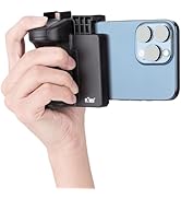 KIWIFOTOS Phone Camera Grip Handle Holder Phone Tripod Mount with Detachable Remote Shutter &amp; Col...