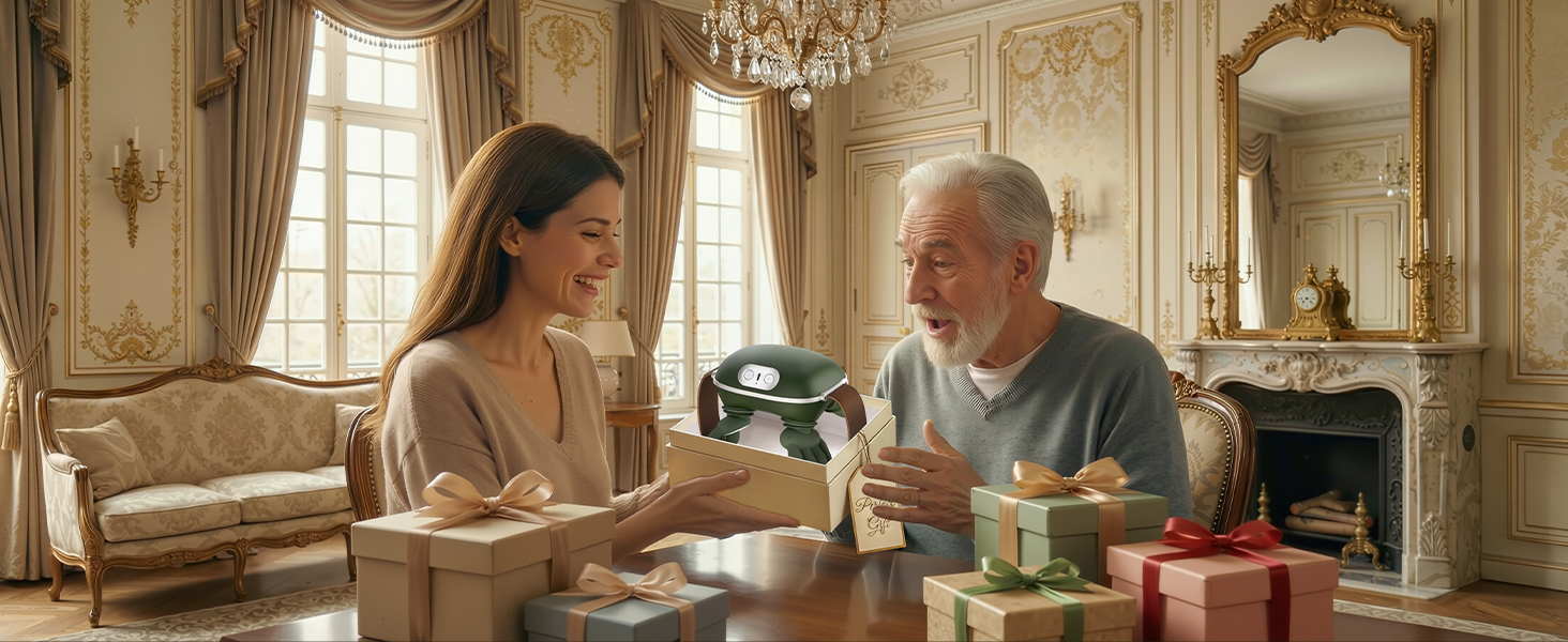 Neck massager gift set for parents and elderly perfect holiday birthday gift idea for dad mom
