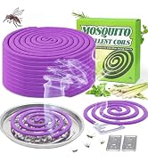20 Pack Mosquito Repellent Coils, Natural Citronella Incense for Patio &amp; Outdoor - 7 Hour Long La...