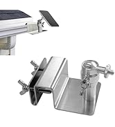 WiTi Gutter Mount for Eufy, Arlo Solar Panel , Adjustable Stainless Steel Mount Bracket to get Su...
