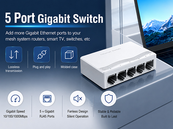5 port gigabit switch
