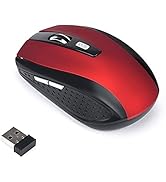 Wireless Mouse, 2.4G Gaming Mouse with USB Receiver, Cordless Mouse for Laptop, PC, Desktop, Note...