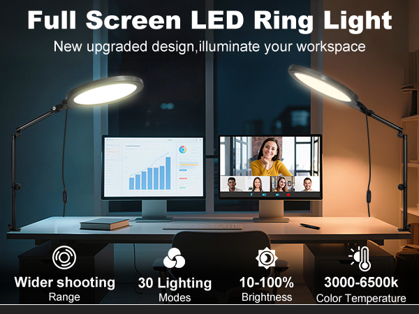 ring light desk