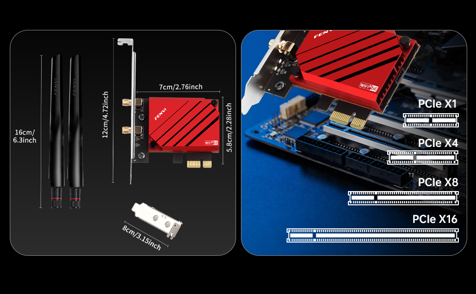 AX5400 WiFi 6E PCIe Card