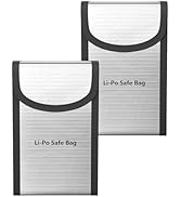 Deepredcoast LiPo Battery Safety Bag, Fire-Resistant Storage Pouch for Charging &amp; Storage, (5.5× ...