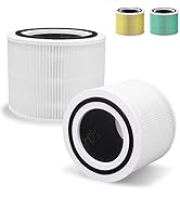 2 Pack Core 300 True HEPA Replacement Filters for LEVOIT Core 300 and Core 300S Vortex Air Air Pu...