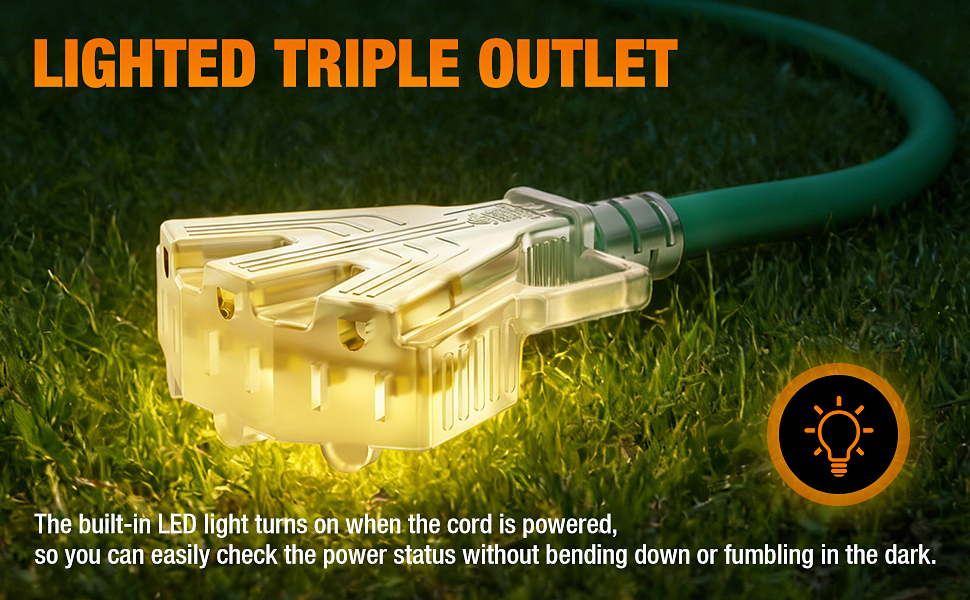 extension cord with multiple outlets