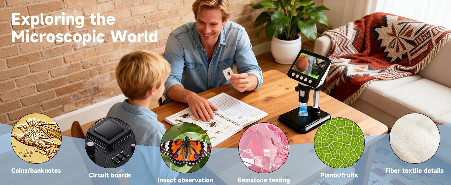 soldering microscope coin magnifying glass with light cool electronics gifts for coin collectors