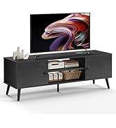 DUMOS TV Stand for 55 60 inch TV, Modern Mid Century Entertainment Center with Storage, Wooden Me...