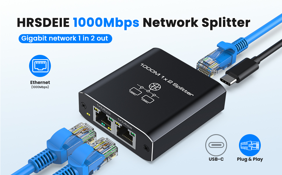 Ethernet Splitter 1 to 