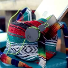 JLab neon headphones with wire