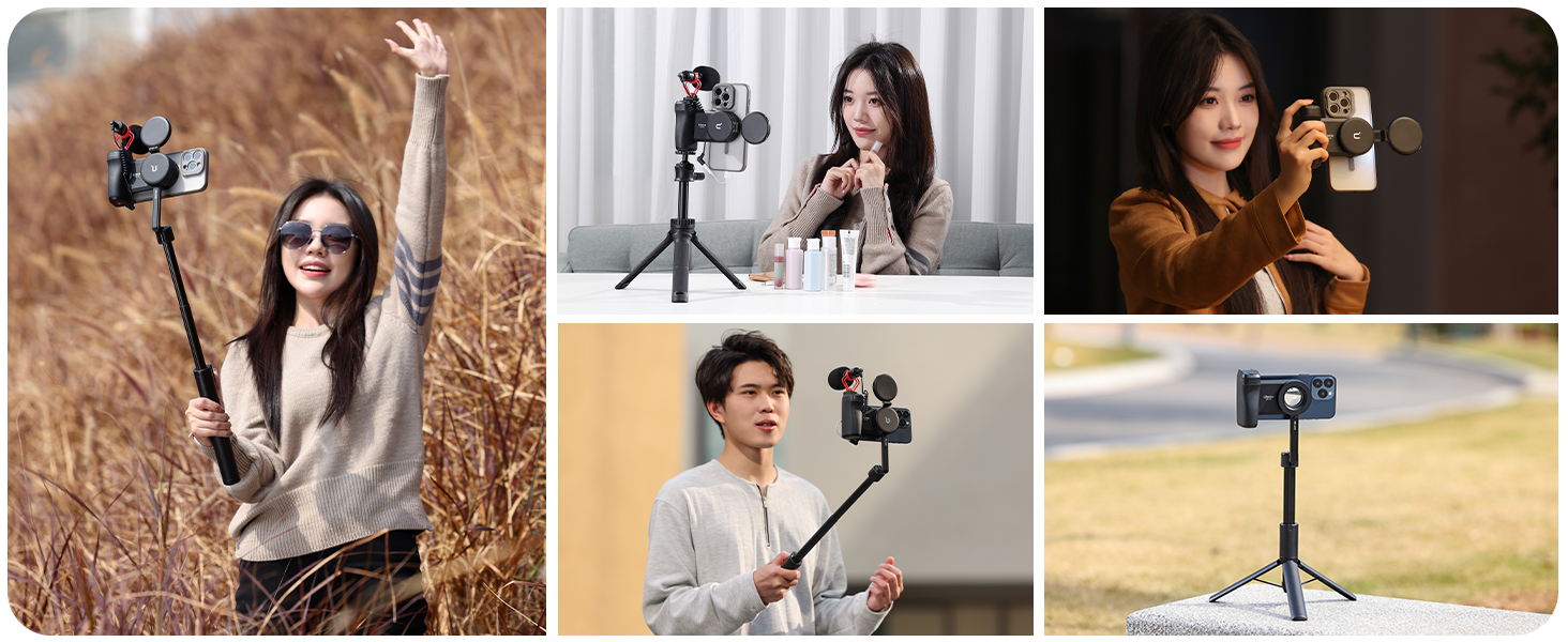 ulanzi magnetic phone tripod mount ulanzi ma35 ulanzi car phone holder travel magsafe phone stand