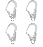 Housoutil Rebar Snap Hook, 4PCS High Strength Alloy Steel Large Fall Protection Hooks, Multifunct...