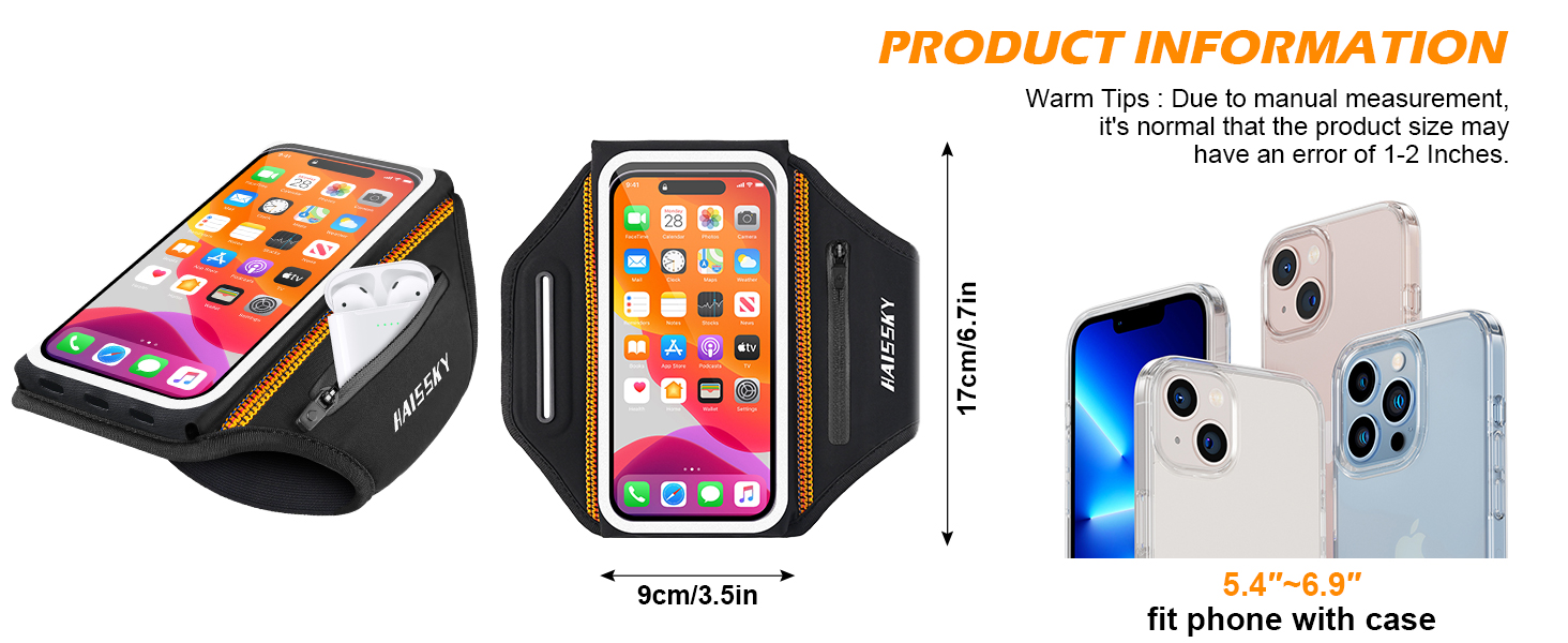 3D Design Fit Up to 6.9in with Phone Cases