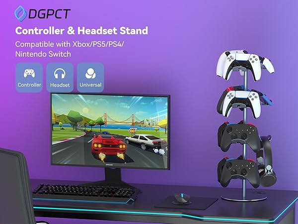 controller holder for desk