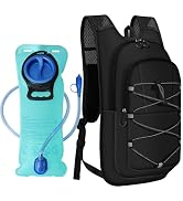 MIYCOO Hydration Backpack - Lightweight Hiking Water Backpack with 2L Water Bladder, Running Hydr...