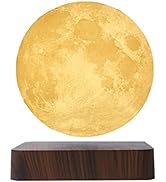 TPHRAVAL Magnetic levitation Moon lamp, Night Light, Ambient Light, Bedside Table lamp, Three Col...