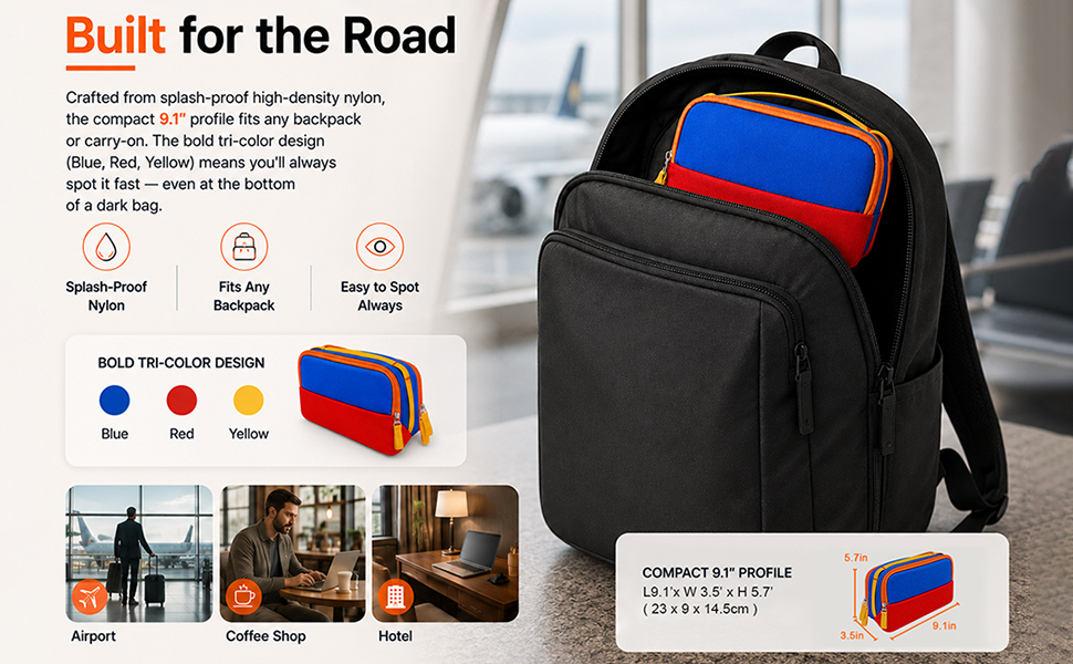 Bulit for road trip, flight, travel or home storage